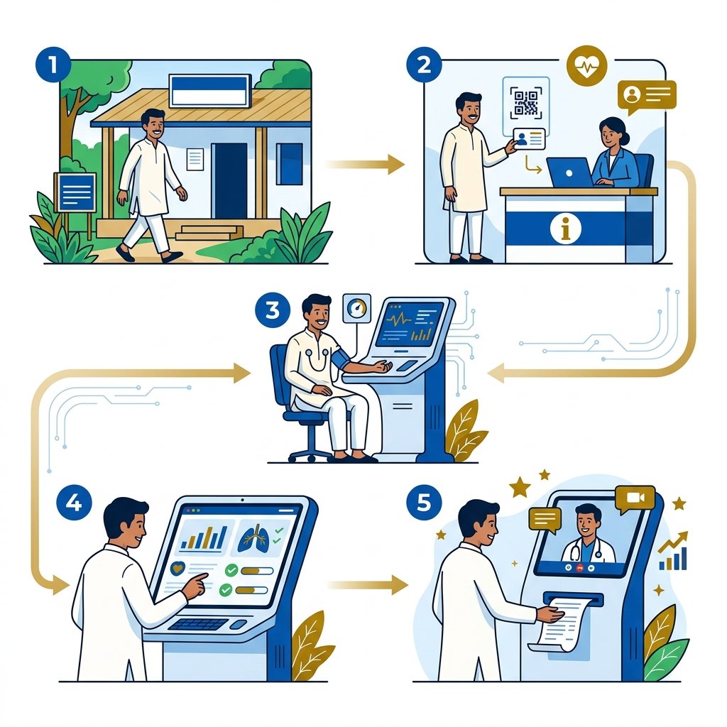 Prana MSR Health User Workflow — 5 Steps