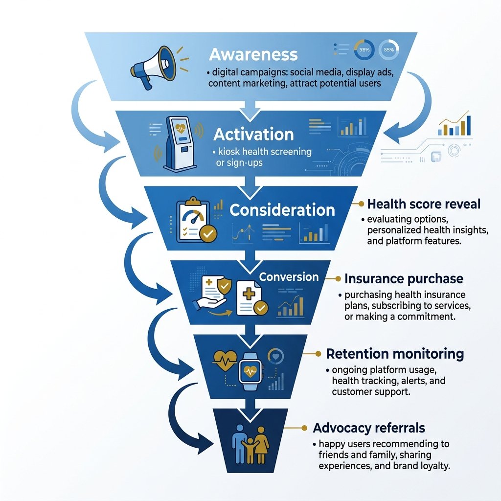 Marketing funnel infographic