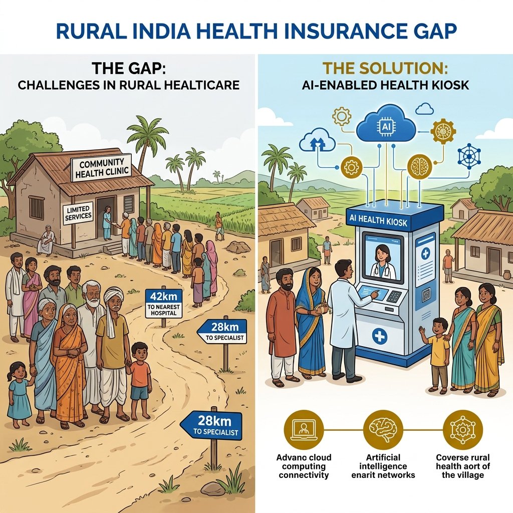 Rural India health insurance gap — the problem and the AI-powered solution