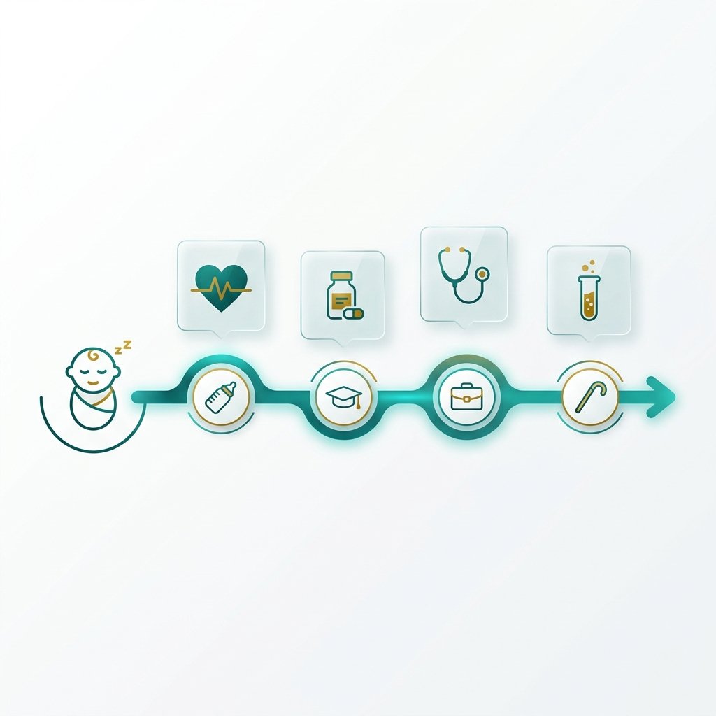 Lifelong Health Timeline — Womb to Farewell