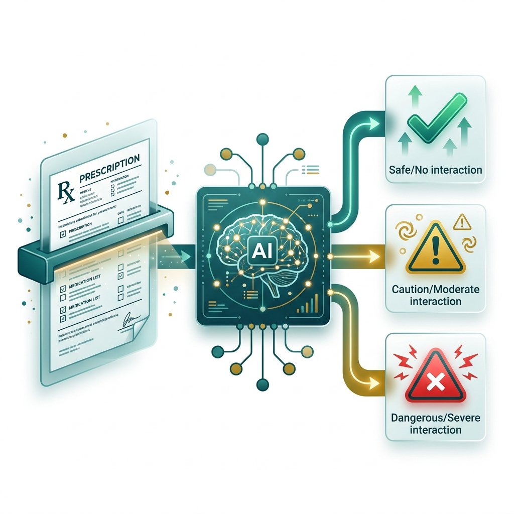 Drug Interaction Detection — 4 Severity Levels